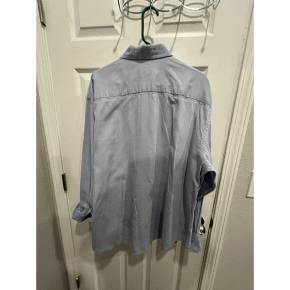 Robert Graham  Long Sleeve Button Up Shirt Blue Patterned Crown Embellishment - Picture 2 of 7